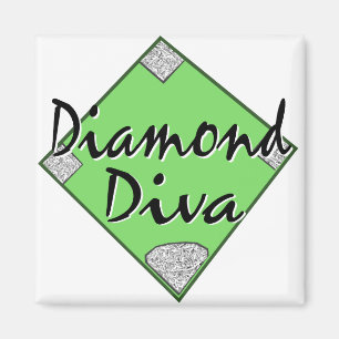 Aimant Softball Diamond Diva