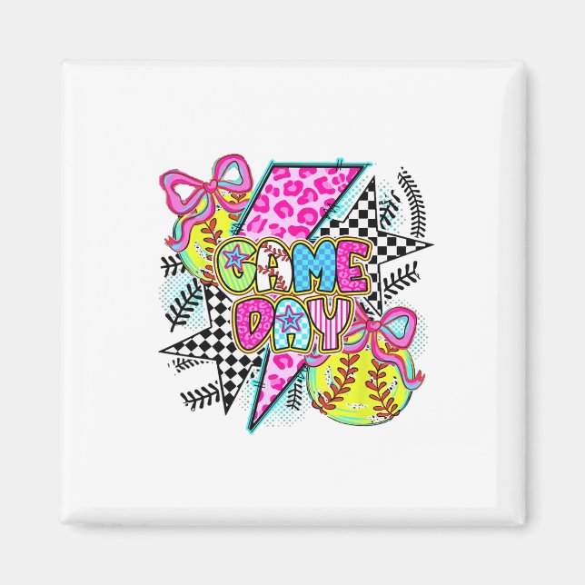 Aimant Softbyll Mom Funny Bysebyll Maman Fête des mères (Devant)