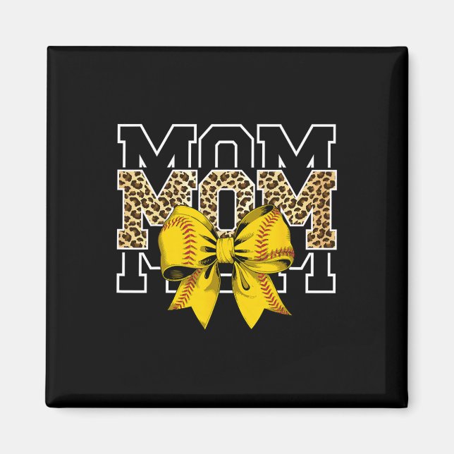 Aimant Softll Bow Women For Softll Leopard Mom Mothers Da (Devant)