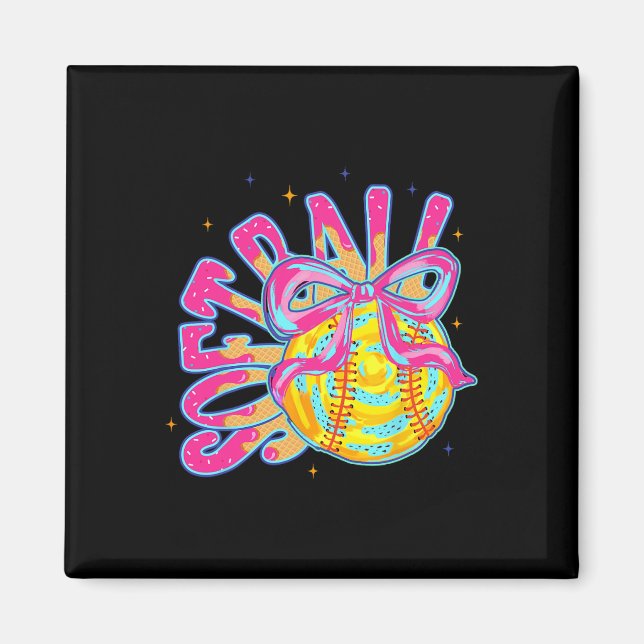 Aimant Softll Coquette Bow Ice-cream Drip Sell Mom Game D (Devant)