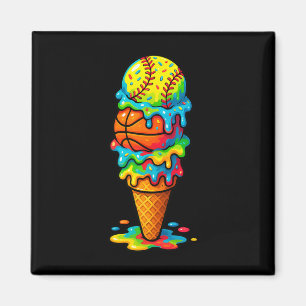 Aimant Softll Sketll Crème Glacée Dégoulinante Jeu Coloré