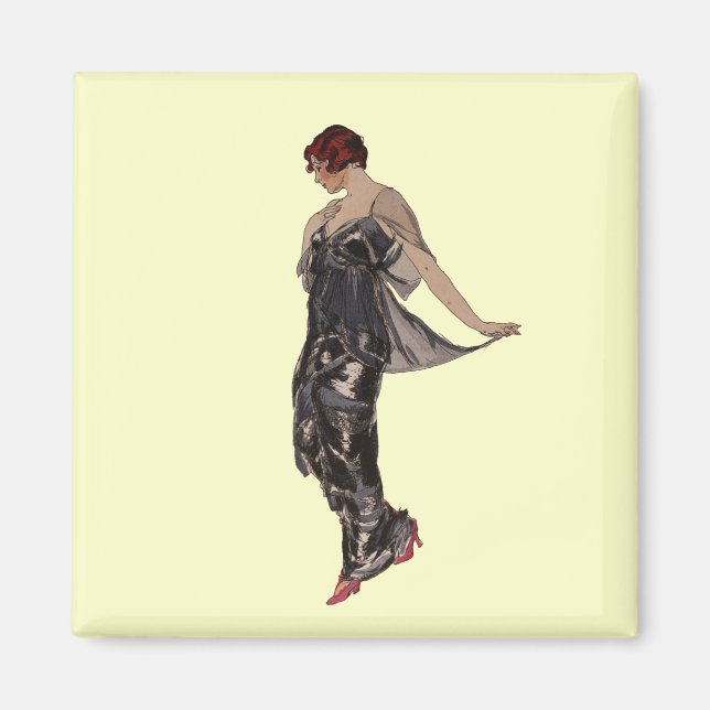 Aimant Soie Robe du soir 1914 (Devant)