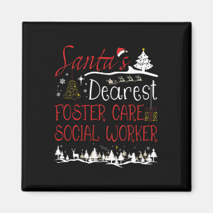 Aimant Soins d'accueil Social Worker Xmas Job Cute Christ