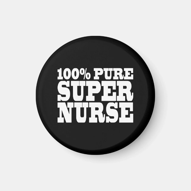Aimant Soins infirmiers Fêtes d'anniversaire : 100% Pure  (Devant)
