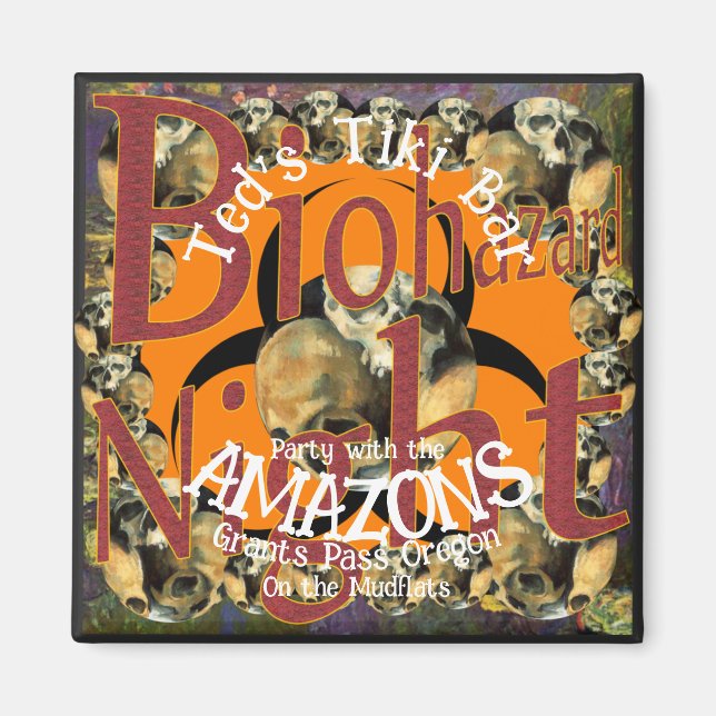 Aimant Soirée au bar Tiki avec les Amazones sur les vasiè (Devant)