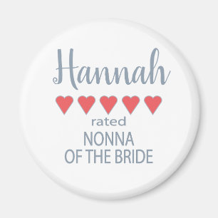 Aimant Soirée de mariage et de mariage 5 Vierge de coeur