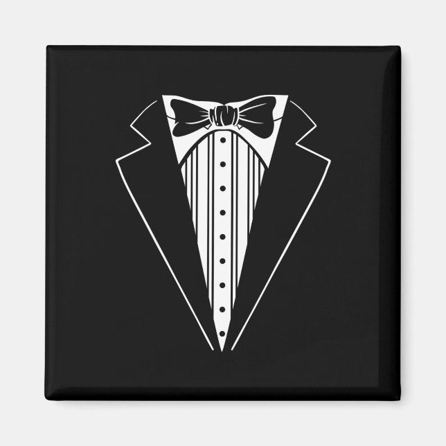 Aimant Soirée de mariage Tuxedo Correspondance Bachelor P (Devant)