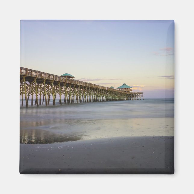 Aimant Soirée De Paix Sur Folly Beach (Devant)