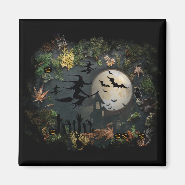 Aimant Soirée de Witch (Devant)