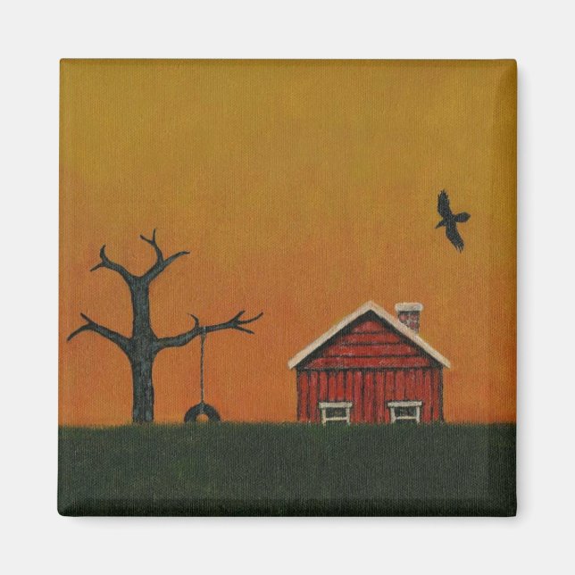 Aimant Soirée en ambre (Devant)