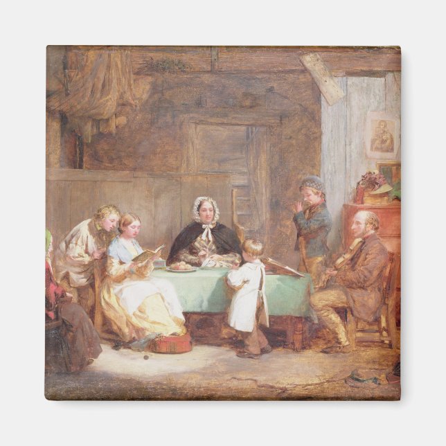 Aimant Soirée musicale (huile sur toile) 2 (Devant)