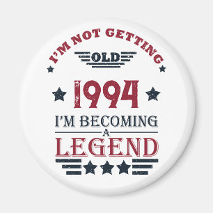 Aimant Soirée personnalisée de trente vintages 30e annive