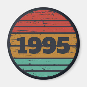 Aimant Soirée personnalisée de trente vintages 30e annive