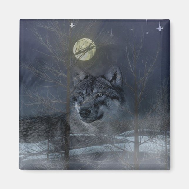 Aimant Soirée Wolf Spirit Moon (Devant)