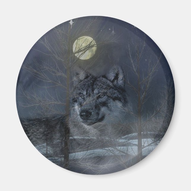 Aimant Soirée Wolf Spirit Moon (Devant)