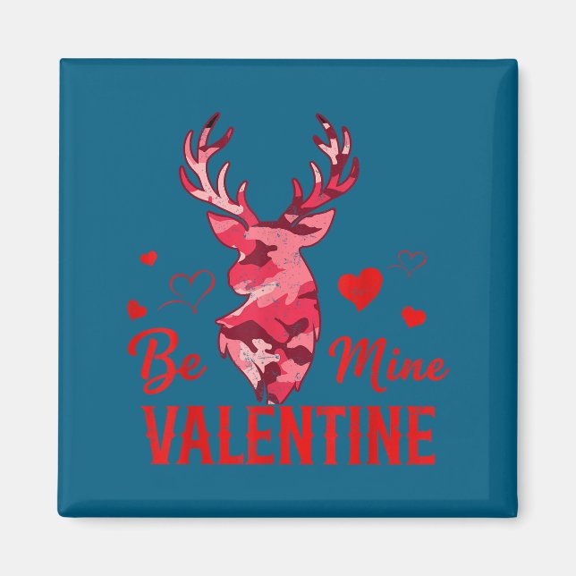 Aimant Sois Mienne Saint-Valentin Nk Camo Buck Cerf Chass (Devant)