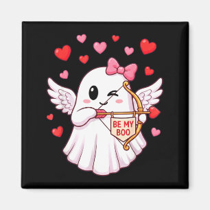 Aimant Sois mon Boo Cupid Ghost Saint-Valentin Ange Ailes
