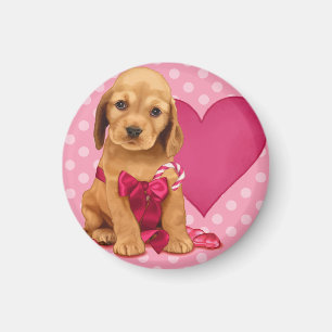 Aimant Sois Mon Cocker Spaniel Valentine