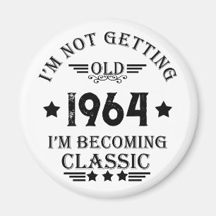 Aimant Soixante vintage 60e anniversaire personnalisée