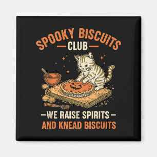 Aimant Soky Biscuits Club Funny Halloween Cat Baking