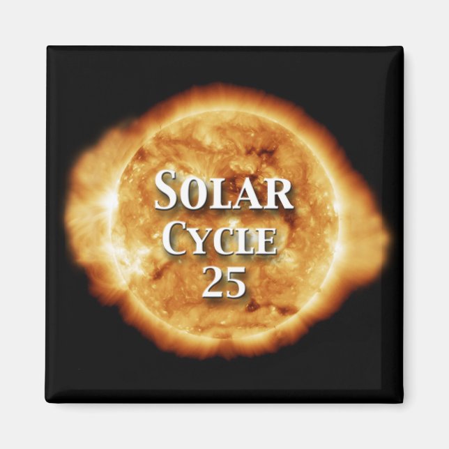 Aimant Solaire Cycle 25 Soleil actif (Devant)