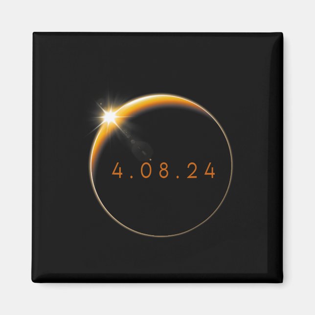 Aimant Solar Eclipse 2024 040824 Eclipse Hommes Femmes En (Devant)