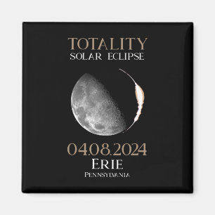Aimant Solar Eclipse 2024 04.08.24 Erie Pennsylvanie