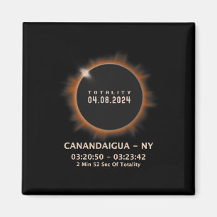 Aimant Solar Eclipse 2024 Totalité 04.08.24 New York Ny