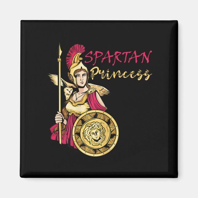 Aimant Soldat du gladiateur Spartan Princess Sparta (Devant)