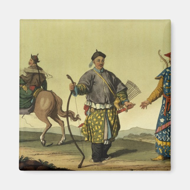 Aimant Soldats des huit drapeaux mongols de la milice de  (Devant)