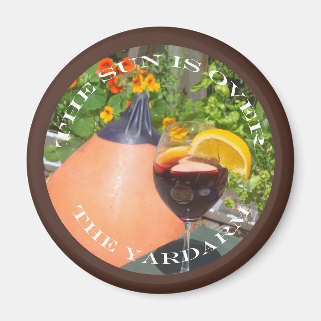 Aimant Soleil au-dessus du bras de jardin (Devant)