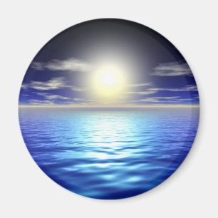 Aimant Soleil bleu