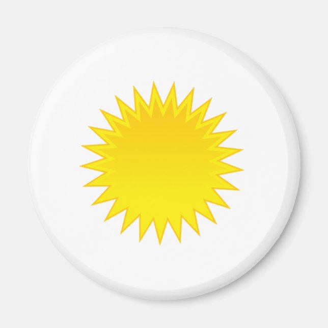 Aimant Soleil brillant (Devant)
