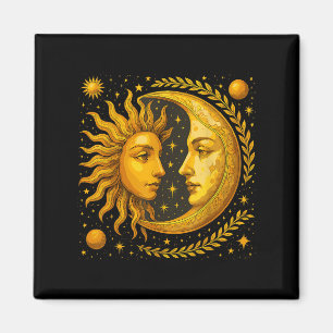 Aimant Soleil Céleste Et Lune
