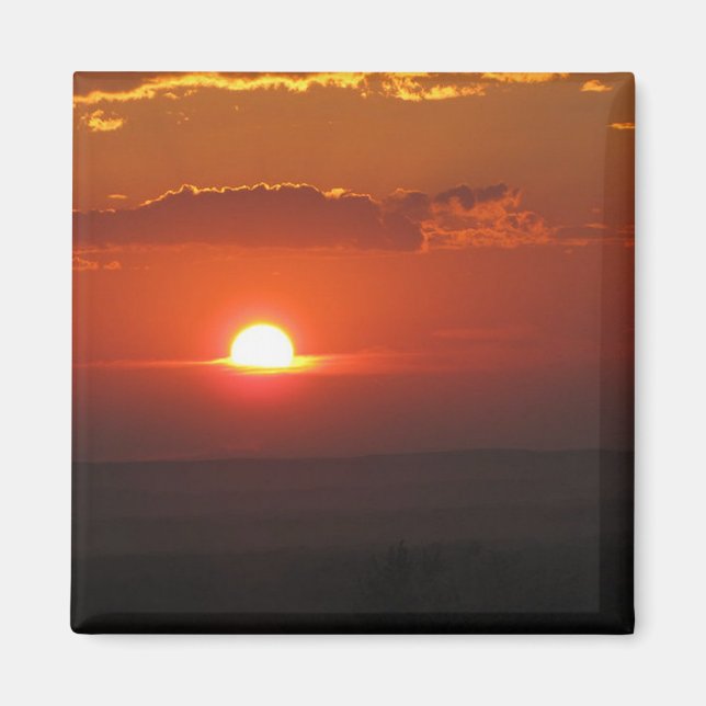 Aimant Soleil dans les nuages (Devant)