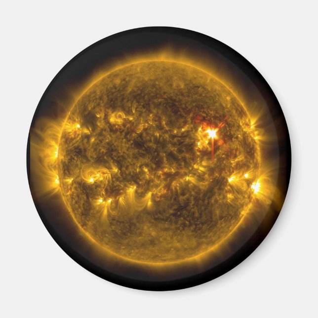 Aimant Soleil de l'espace extra-atmosphérique avec projec (Devant)