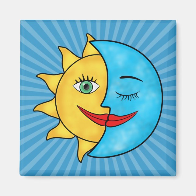 Aimant Soleil Lune (Devant)