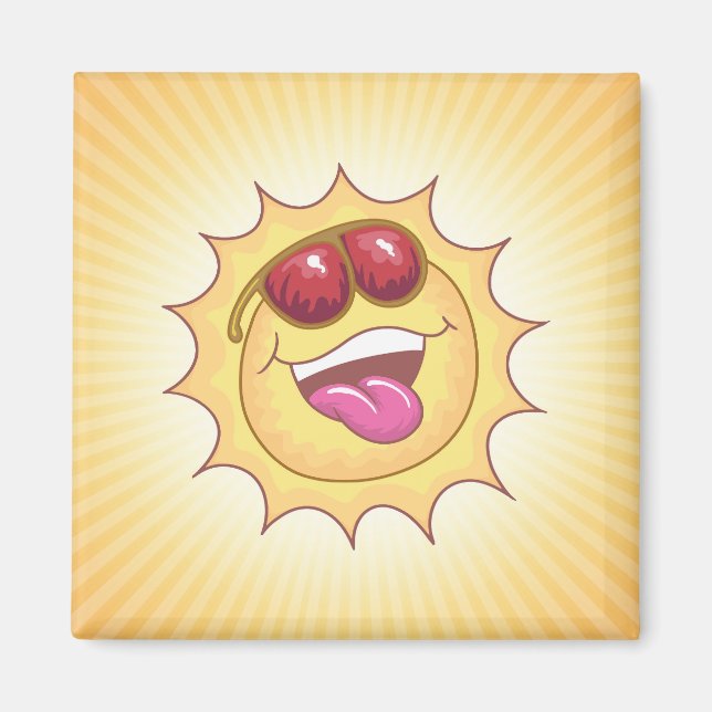 Aimant Soleil riant (Devant)