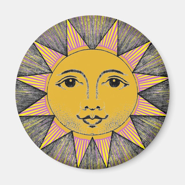 Aimant Soleil souriant (Devant)