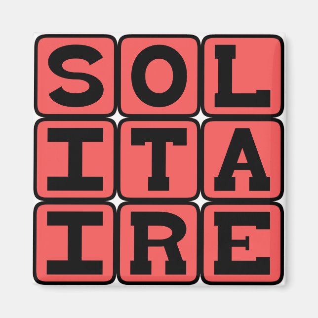 Aimant Solitaire, jeu de cartes à une personne (Devant)