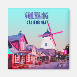 Aimant Solvang Danish Downtown California Vintage