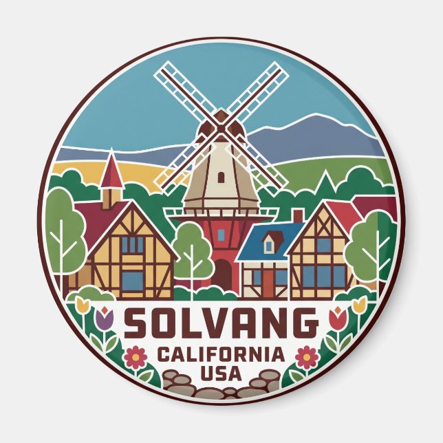 Aimant Solvang USA (Devant)