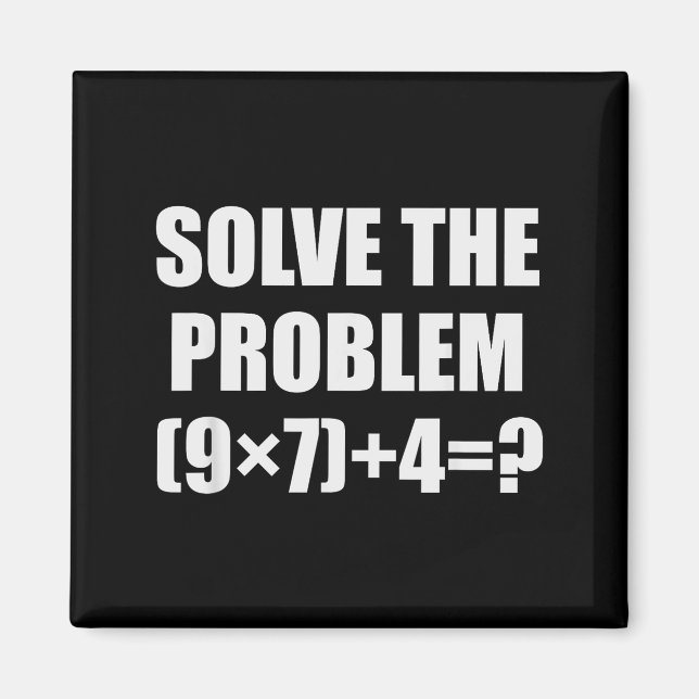Aimant Solve The Problem Funny 67 Meme Brainrot Math Teac (Devant)