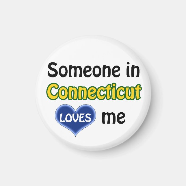 Aimant Someone in Connecticut loves me trouve (Devant)