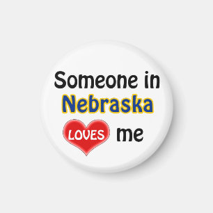 Aimant Someone in Nebraska loves me