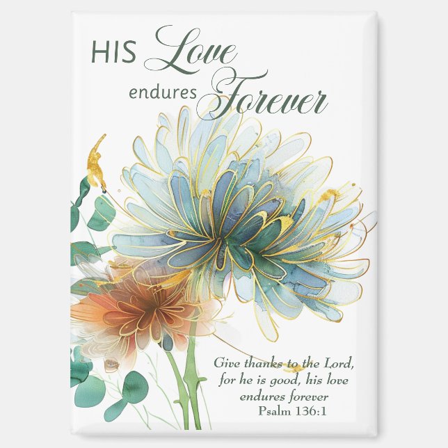 Aimant Son Amour Endure Pour Toujours Psaume 136 Écriture (Recto)