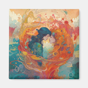 Aimant Son Amour, Son Chemin   Style Art Déco Biss lesbie