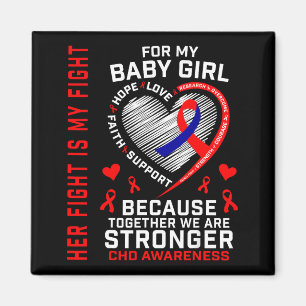 Aimant Son Combat Bébé Fille Sensibilisation Maladie Card