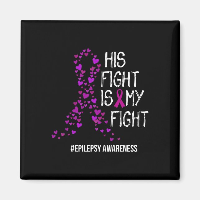 Aimant Son Combat Est Mon Combat Epilepsie Soutien (Devant)