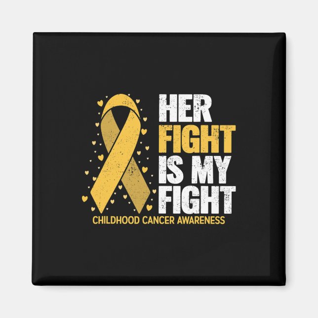 Aimant Son combat est mon combat pour le cancer infantile (Devant)